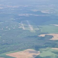 Flugwegposition um 12:56:03: Aufgenommen in der Nähe von Okres Plzeň-jih, Tschechien in 1375 Meter